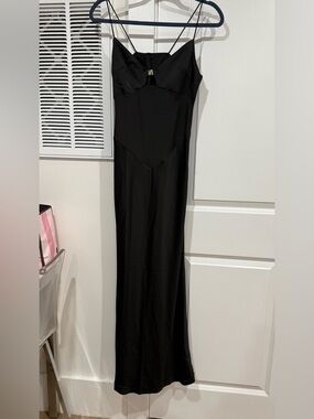 Black Satin Slip dress